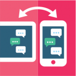 sms received on two devices illustration
