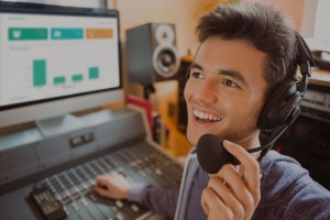 radio speaker tracking sms responds real-time